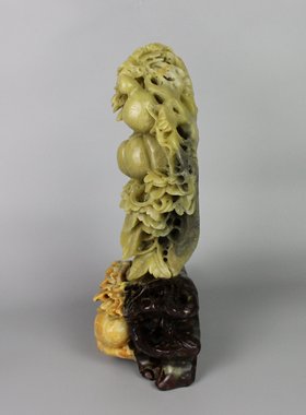 天然雕刻摆件果实蔬菜纯手工艺品