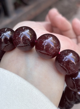 天然透闪车厘子水晶草莓晶珠子散珠DIY红色