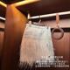 *Kimchi Country Feel*yjy кружевной полый вязаный топ + юбка из страусиных перьев для тяжелой промышленности