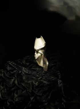 高级感冷银设计感艺术戒轻奢当代