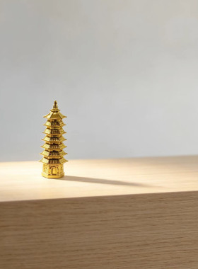 佛祖法器莲花宝塔摆件