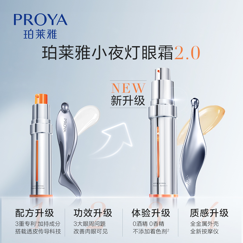 珀莱雅小夜灯双抗淡化黑眼圈眼霜 珀莱雅上颜眼霜