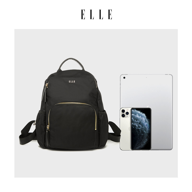 elle 80313休闲旅游女电脑包女包 elle箱包双肩背包