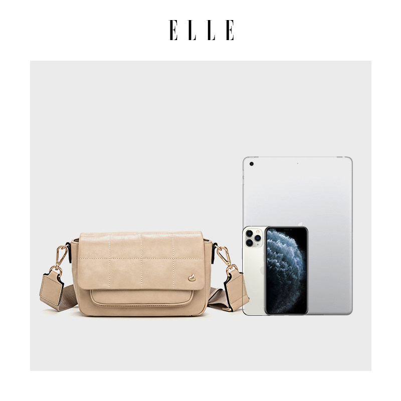 elle 2020秋冬新款98073休闲斜挎包 elle箱包女士包袋