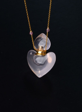 粉晶可加香水聚财爱情守护芙蓉石