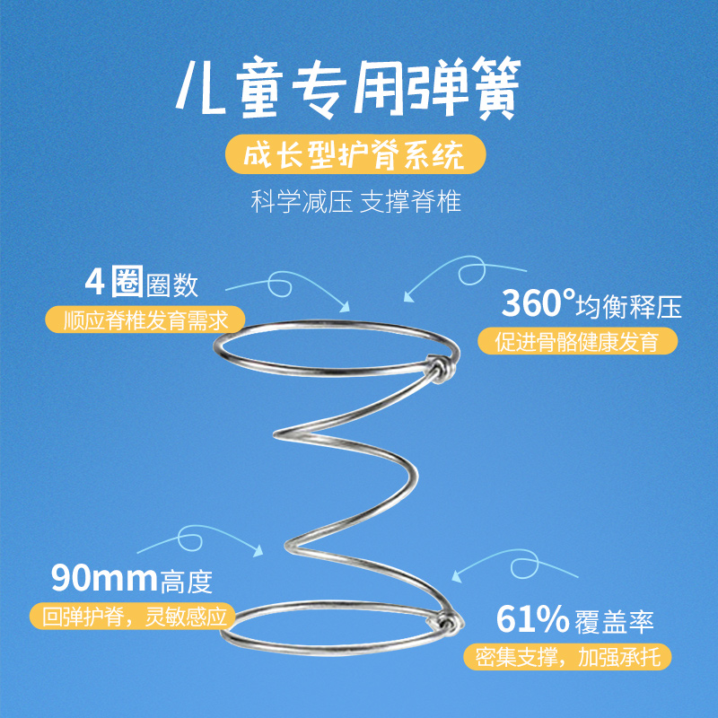 穗宝儿童专用床垫硬护脊防螨弹簧席梦思1.2米1.5米床垫榻榻米宁爱 - 图2