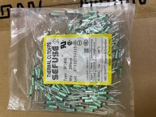 SEFUSE SF240E 240度 15A JET250V 全新温度保险丝 汽配保险丝管 - 图0