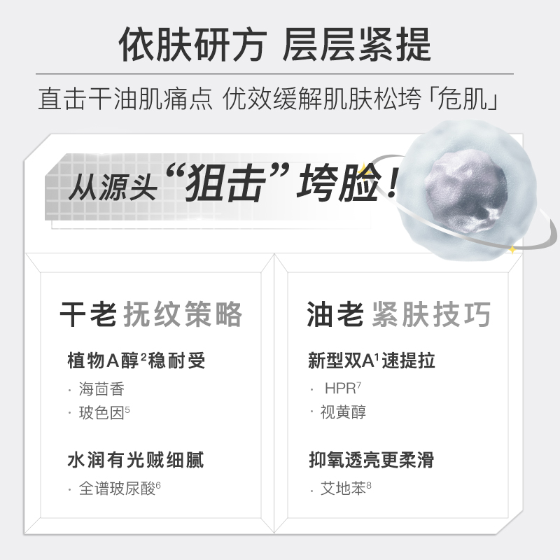 【油/老肌】EVM多肽精华液御抵初老紧致提拉淡纹
