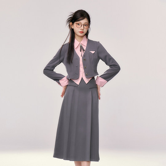 Women's formal uniform college style suit winter