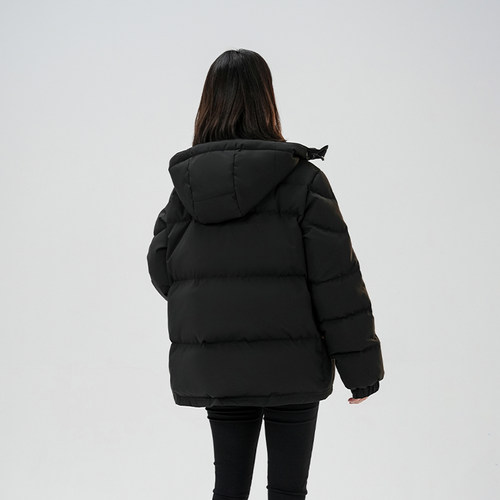 95%白鹅绒羽绒服男女短款2026新款加厚立领面包情侣宽松中戏 - 图3