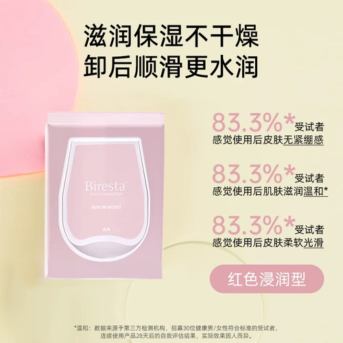 Bifesta缤若诗漫丹卸妆湿巾清洁眼唇脸三合一敏肌温和便携卸妆巾 - 图1