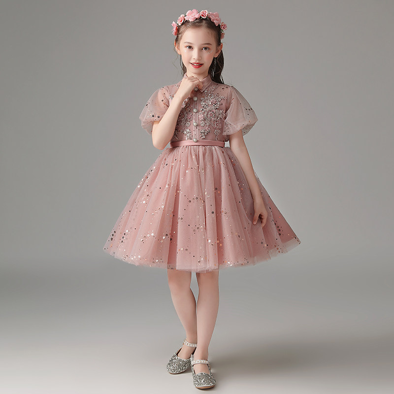 儿童礼服女童花童公主裙蓬蓬纱生日六一小主持人服装钢琴演出服夏,淘宝优惠券,粉丝福利购,淘宝优惠卷