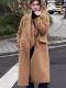 Korean style slimming double-sided cashmere coat and vest two-piece set mid-length autumn woolen blazer for women