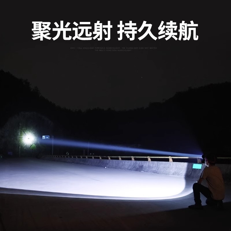 夜钓鱼头灯强光充电超亮头戴式户外超长续航手电筒矿灯轻感应专用