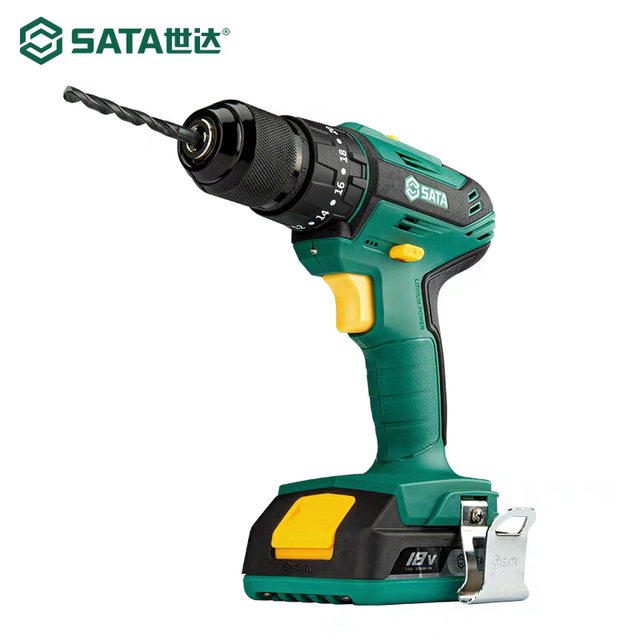 Shida 18V lithium electric impact drill household multi-functional electric hand drill high torque electric screwdriver 05808A