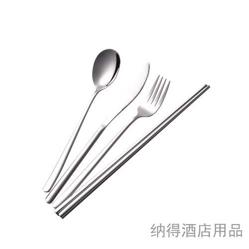 304不锈钢刀叉勺欧式牛排餐具套装餐厅商用西餐刀叉奢华家用刀叉 - 图3