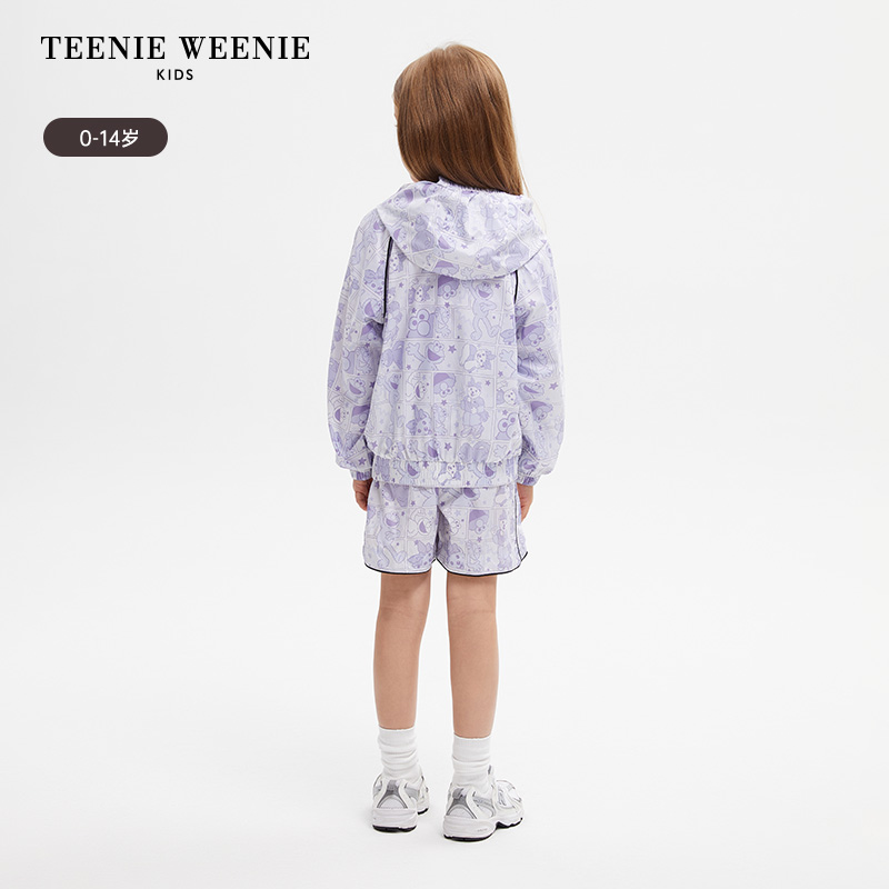 【UPF40+防晒服】TeenieWeenieKids小熊童装24夏女童宝芝麻街套装