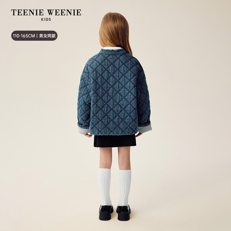TeenieWeenie Kids小熊童装26年新款男女童新中式水洗牛仔外套,淘宝优惠券,粉丝福利购,淘宝优惠卷