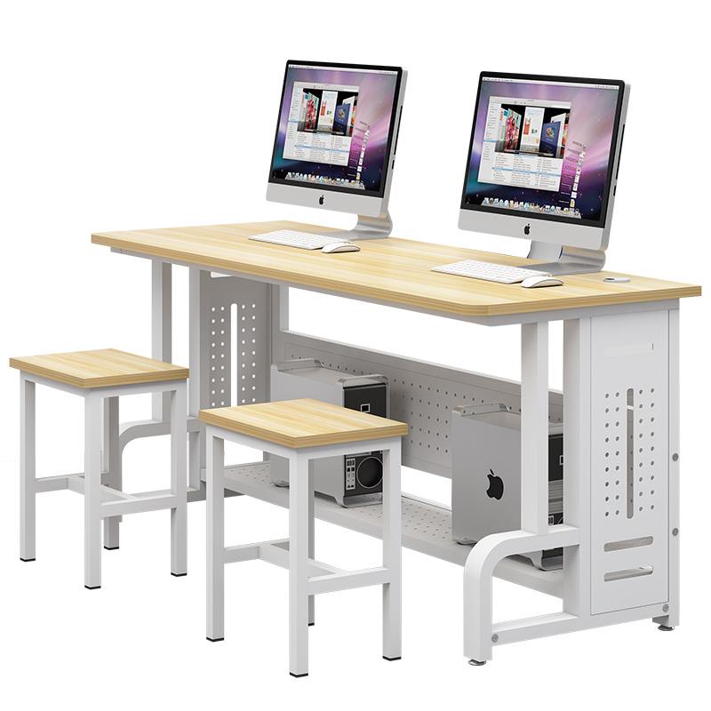 Customized school computer room computer room computer table desktop training class single and double desk simple table and chair chassis