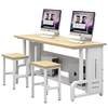 Customized school computer room computer room computer table desktop training class single and double desk simple table and chair chassis
