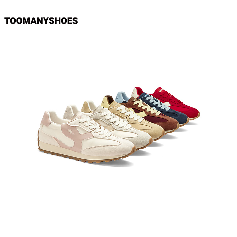 【所有女生的衣橱直播间】Toomanyshoes三分球撞色平底阿甘鞋女