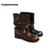 Toomyshoes boots 2025 autumn and winter new lens capture thick-soled height-enhancing slim short boots fashion boots