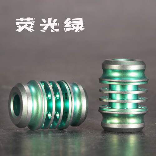 MG钛合金刀坠V款升级灯塔6颗夜光管吊坠项链坠挂件DIY推牌吊坠 - 图1