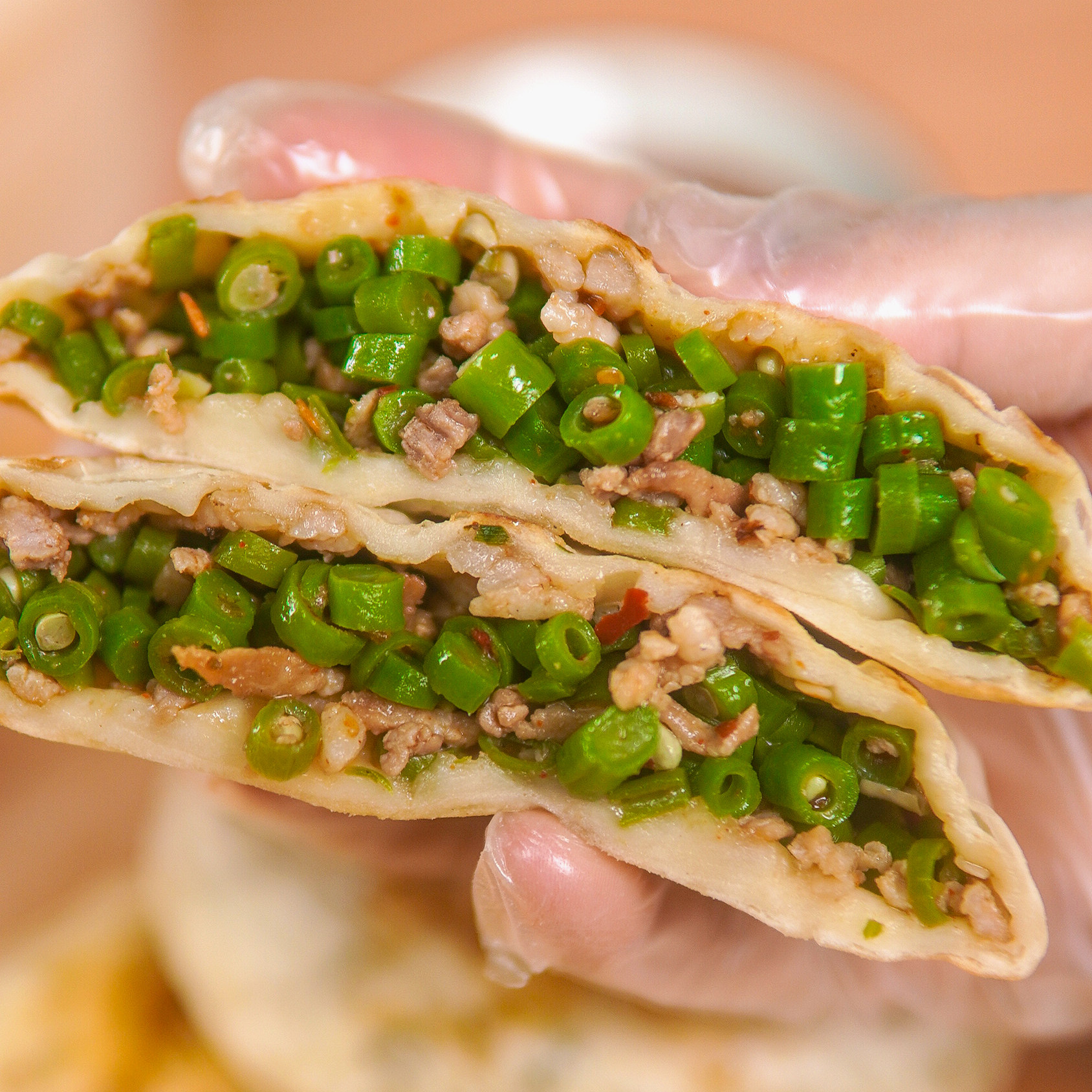 【豇豆肉馅饼】建德手工豆腐饼早餐菜饼10个装素煎饼速食点心美食,淘宝优惠券,粉丝福利购,淘宝优惠卷