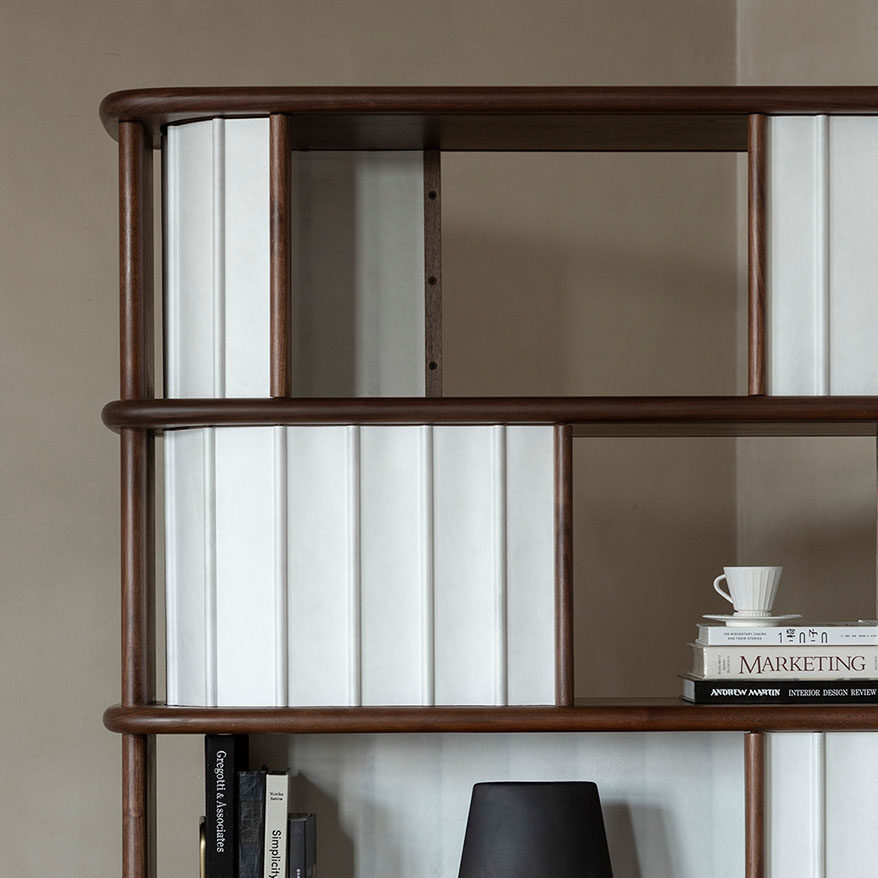 梵几|卷轴置物柜 书柜轻奢收纳柜收藏品置物架黑胡桃木抽拉门柜,淘宝优惠券,粉丝福利购,淘宝优惠卷