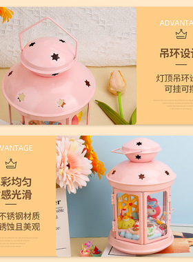 奶油胶DIY烛台铁艺风灯马