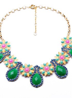 奢华气质连衣裙配饰欧美复古