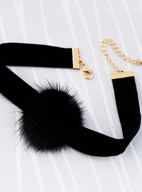 CHOKER黑色脖子配饰网红款姐妹链