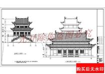 Architectural Drawings Cad Drawings of the Architectural Drawings of the Great Xiongbao Temple in Huahid Temple
