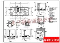 Construction drawings cad drawings for an independent underground distribution room in the north