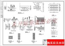 Construction of the great Xiongbao Temple in the framework structure of the northern Putuo Mountain Construction details cad drawings
