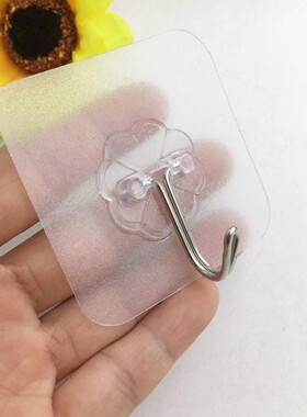 透明挂钩无痕玻璃置物架