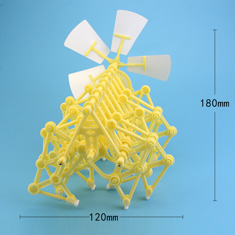 风力仿生兽小学生科技小制作小发明材料包玩具手工风能动力机械兽 - 图3