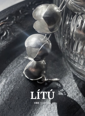 LITU黎图纯银珍珠花芯原创手链
