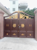Aluminum Art Gate Electric Door to Open Door Translational Gate Electric Door Folding Door