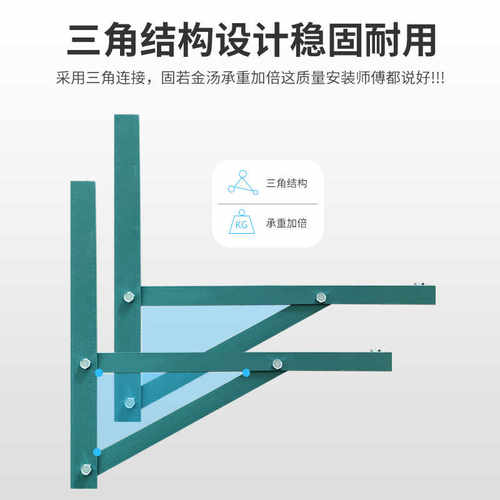 空调外机支架角铁喷漆空调支架1P/1.5P/2P/3P/5P空调外机挂架角铁 - 图0