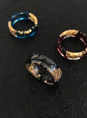 幽玉戒指女古风小众设计幽玉戒指女古风小众设计网红ins风情侣款