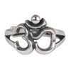 Chunfeng Sihan s925 sterling silver retro craft open ring women's niche Sanskrit word ring