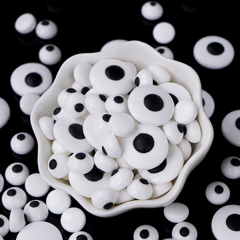 网红卡通搞怪大小眼睛糖珠蛋糕装饰摆件万圣节眼珠生日甜品台配件