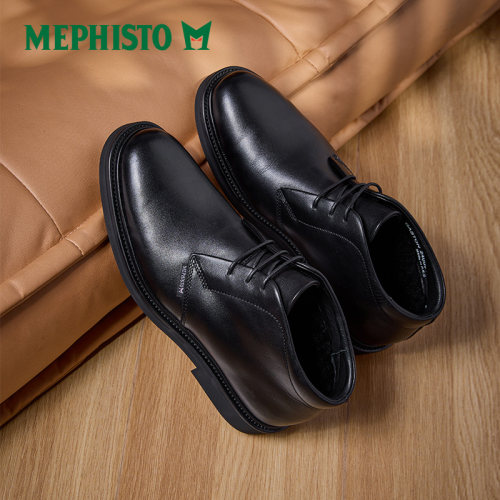 MEPHISTO/马飞仕图全新系列冬季新款加绒男靴商务休闲棉靴 GASTON - 图0