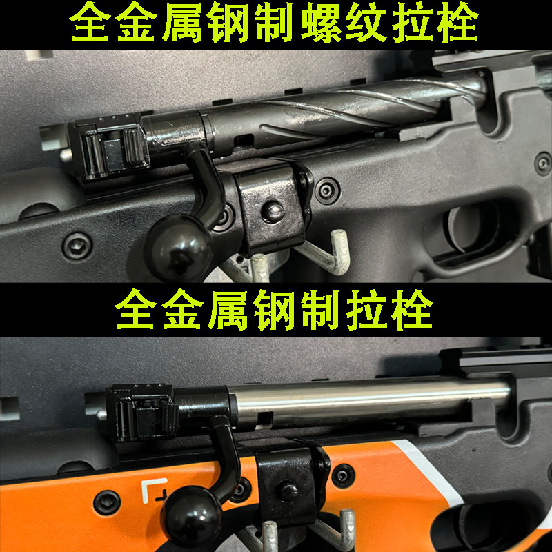 捷鹰AWM狙击抛壳软弹金属玩具SVD男孩awm枪成人M24大号98k模型枪 - 图1