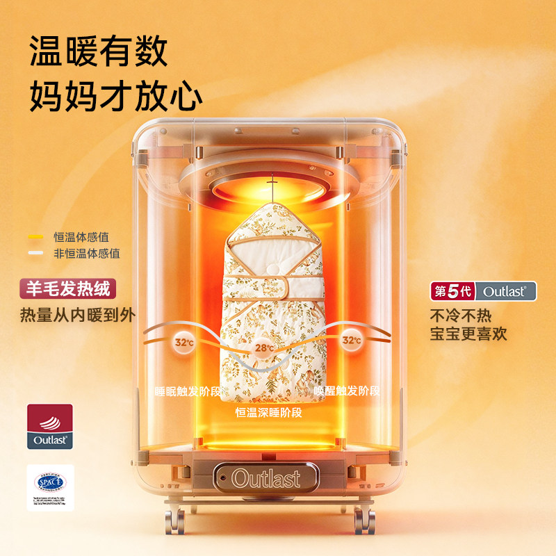 ibaby婴儿包被新生儿夹棉抱被防惊跳包单秋冬款宝宝包被产房用品