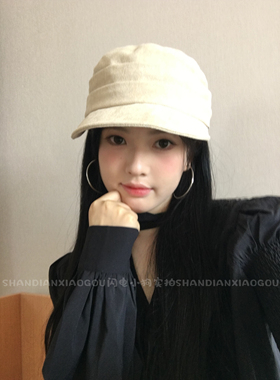麂皮马术帽* 时髦高级感款韩版日系复古显脸小鸭舌