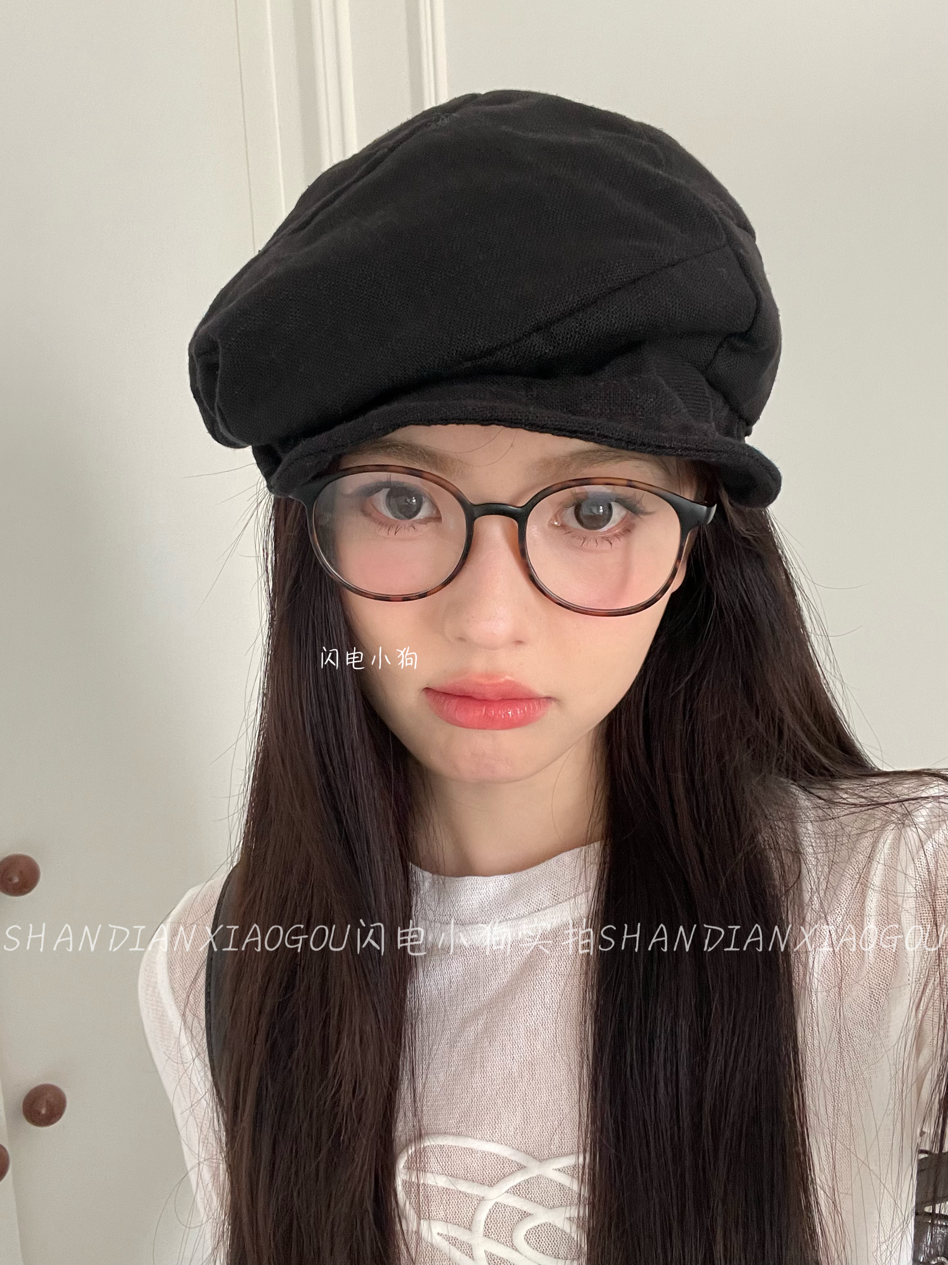 无敌百搭 韩女氛围感 素颜镜框韩版超轻眼镜女复古显脸小神器 - 图1