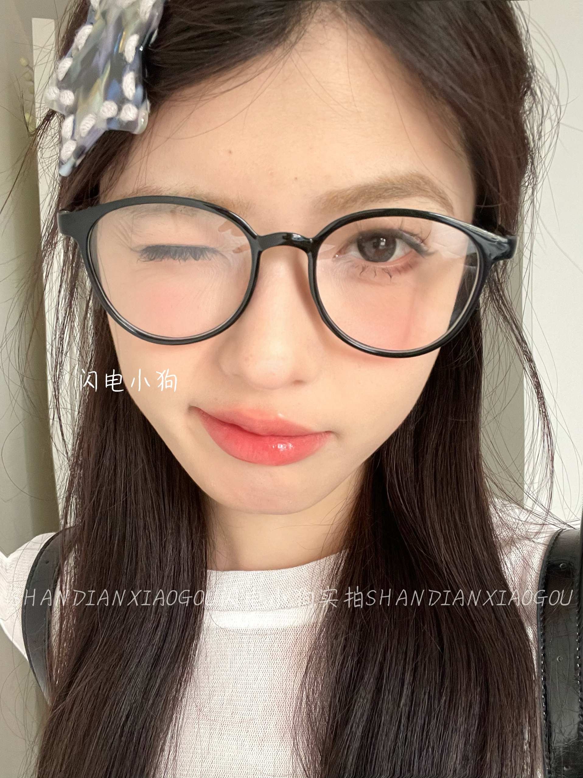 无敌百搭 韩女氛围感 素颜镜框韩版超轻眼镜女复古显脸小神器 - 图2