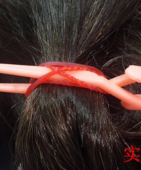 美发定位烫夹子艾文芭菲定位夹盒装交叉夹皮卡路纹理造型夹分区夹